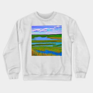 Manitoba Impressionist Painting Crewneck Sweatshirt